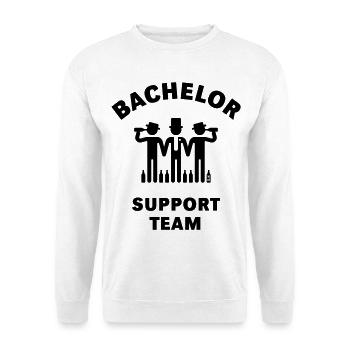 Bachelor Support Team (Groom / Stag Party / Black) - Unisex Sweatshirt - white - Front