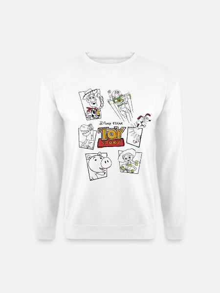 Toy Story Charaktere Und Logodesign - Unisex Pullover - Weiß
