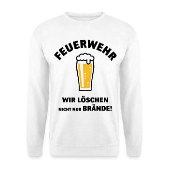 Feuerwehr – Wir Löschen Nicht Nur Brände! POS - Unisex Pullover - Weiß - Vorne