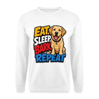 Labrador Retriever - Unisex Pullover - Weiß - Vorne - Alina (178cm) & Michal (187cm)