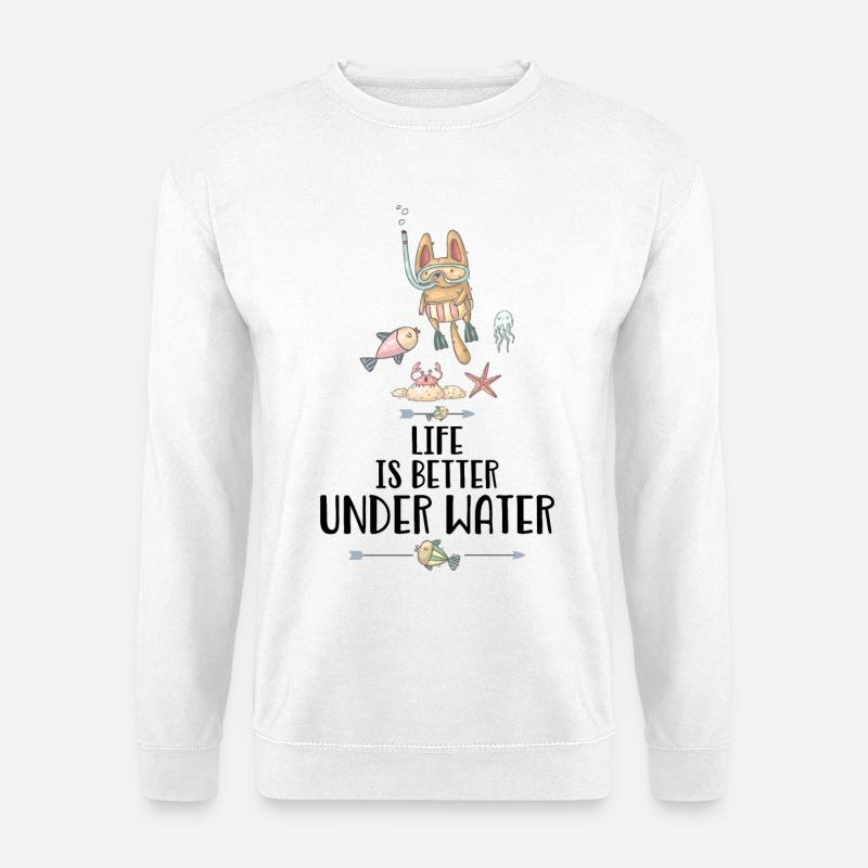 Diver - Unisex Sweatshirt - white