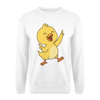 Happy Küken Dance - Unisex Pullover - Weiß - Vorne