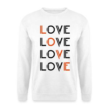 Love / Liebe - Unisex Sweatshirt - white - Front