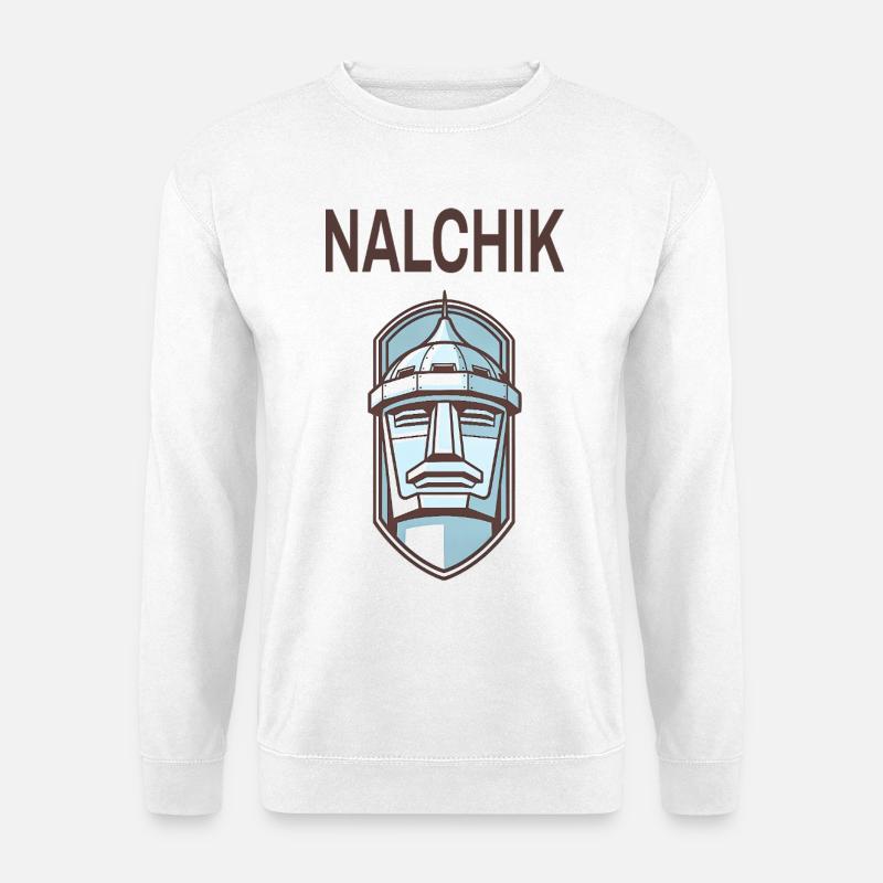 Nalchik – Kaukasus-Design - Unisex Pullover - Weiß
