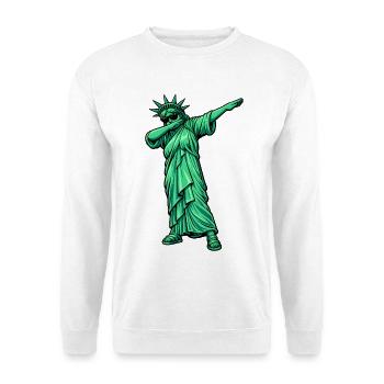 Dabbing Freiheitsstatue - Unisex Pullover - Weiß - Vorne