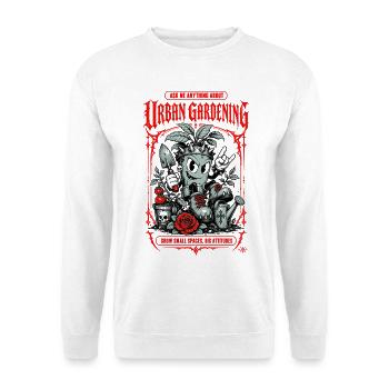 Urban Gardening Grow Small Spaces - Unisex Sweatshirt - white - Front