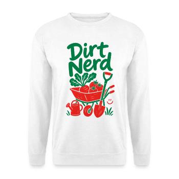 Plantes de jardinage biologique Dirt Nerd - Sweat-shirt Unisexe - blanc - Devant