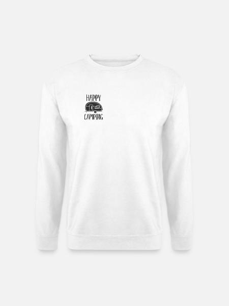 Van Camper Freude Illustration - Unisex Pullover - Weiß