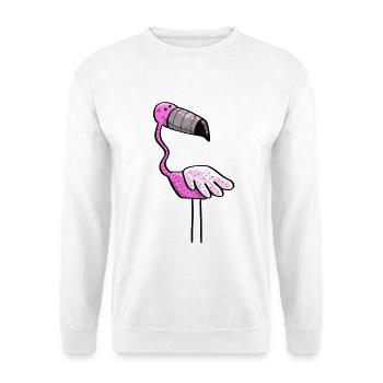 Flamingo Power - Bird - Summer - Pink - Unisex Sweatshirt - white - Front