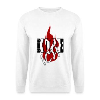 hier koche ich - Unisex Pullover - Weiß - Vorne