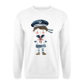 Seglerin Comic Look - Unisex Pullover - Weiß - Vorne
