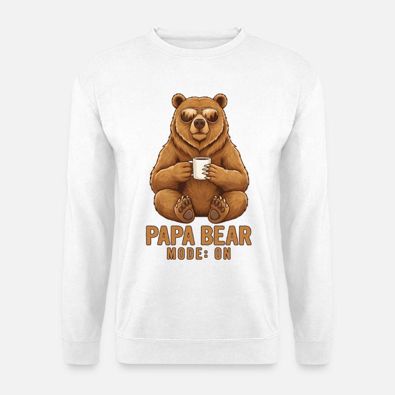 Papa Bear - Unisex Pullover - Weiß