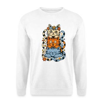 Katzentotem - Unisex Pullover - Weiß - Vorne
