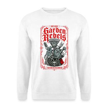 Urban Gardening Garden Punk Dirt Nerd - Unisex Pullover - Weiß - Vorne - Alina (178cm) & Michal (187cm)