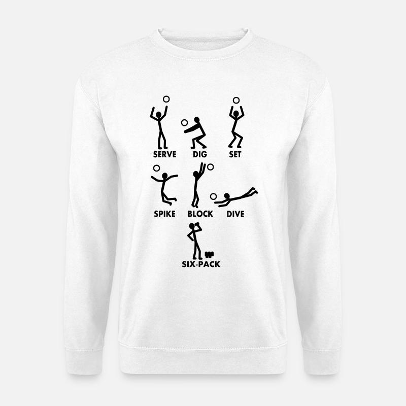 Volleyball-Slang - Unisex Pullover - Weiß