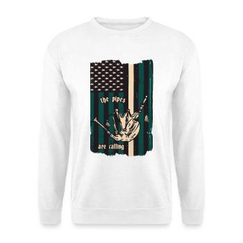 Joueurs de cornemuse - Sweat-shirt Unisexe - blanc - Devant