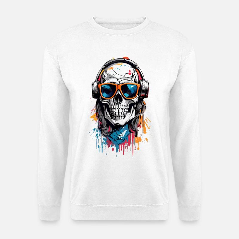 Cool skull - Unisex Sweatshirt - white