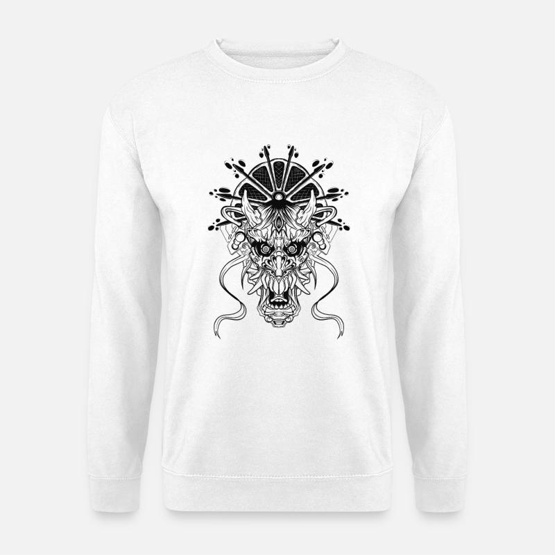 Maske - Unisex Pullover - Weiß