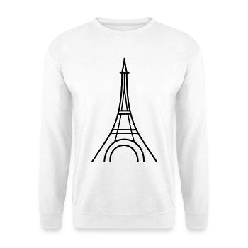 Paris - Sweat-shirt Unisexe - blanc - Devant