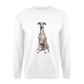 Greyhound – pure elegance, speed and grace! - Unisex Sweatshirt - white - Front