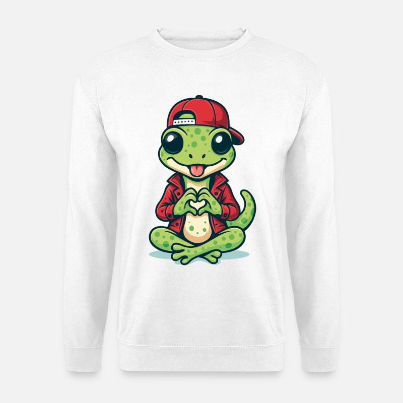 Love Gecko Style - Unisex Pullover - Weiß