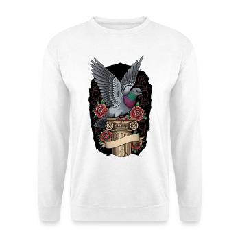 Pigeon fancier gift pigeon whisperer sweet - Unisex Sweatshirt - white - Front