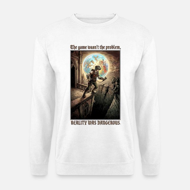 Gamer VR Realität - Unisex Pullover - Weiß