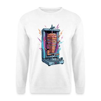 Neon Kebab Skewer Machine - Unisex Sweatshirt - white - Front