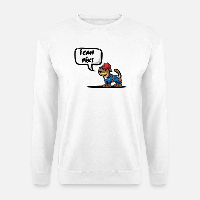 ICH KANN REPARIEREN! - Unisex Pullover - Weiß