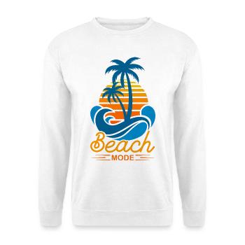 Beach Mode im Sommerurlaub tropisches Geschenk - Unisex Pullover - Weiß - Vorne