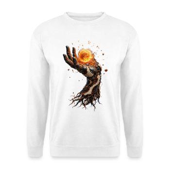 Solarbiomechanische Hand - Unisex Pullover - Weiß - Vorne