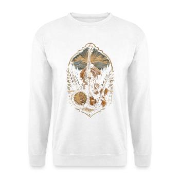 Bluegrass Musik - Unisex Pullover - Weiß - Vorne - Alina (178cm) & Michal (187cm)