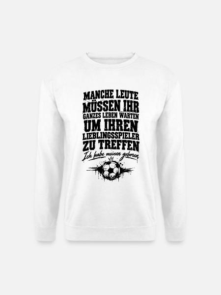 Geschenk für Mama Lieblingsspieler geboren - Unisex Pullover - Weiß