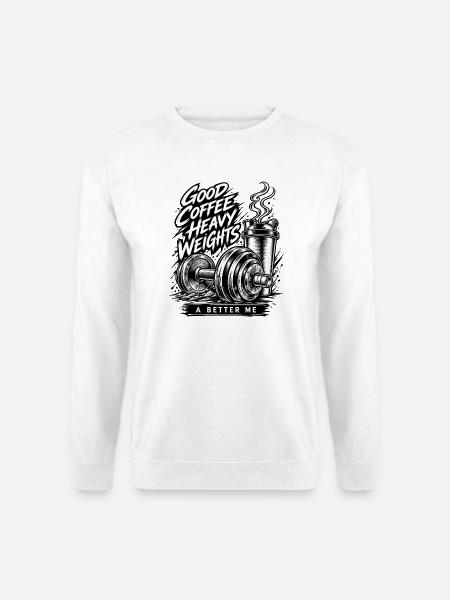 Kaffeeschwergewichte - Unisex Pullover - Weiß