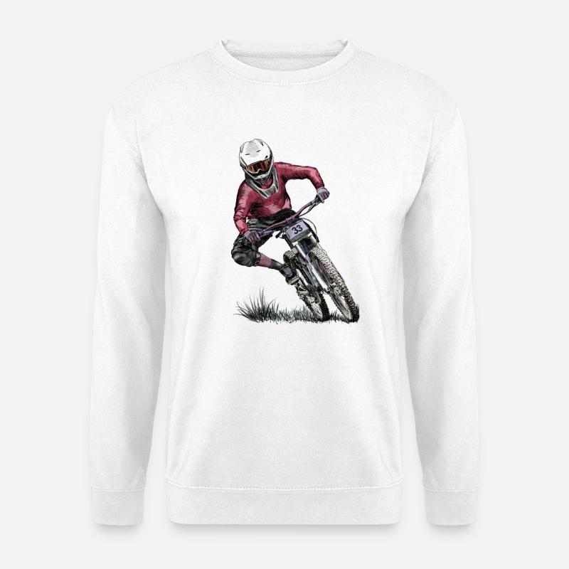 Mountainbike - Unisex Pullover - Weiß