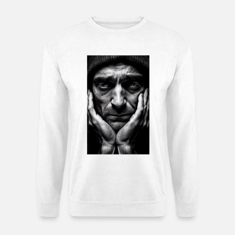 Thinking Guy - Unisex Sweatshirt - white