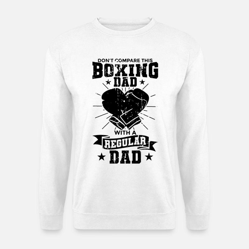Boxer Vater - Unisex Pullover - Weiß