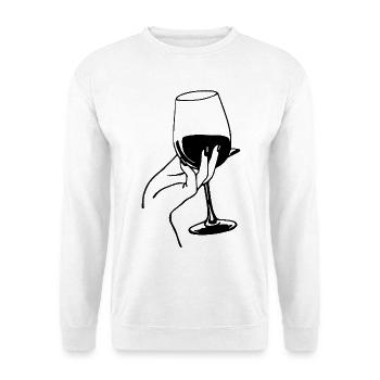 Red wine lover - Unisex Sweatshirt - white - Front