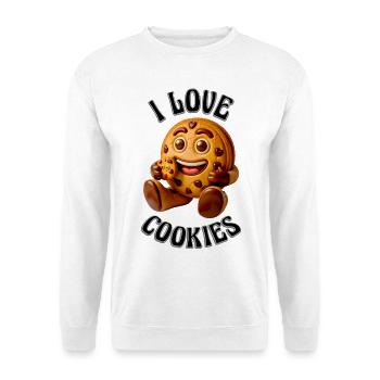 I LOVE COOKIES - Unisex Sweatshirt - white - Front