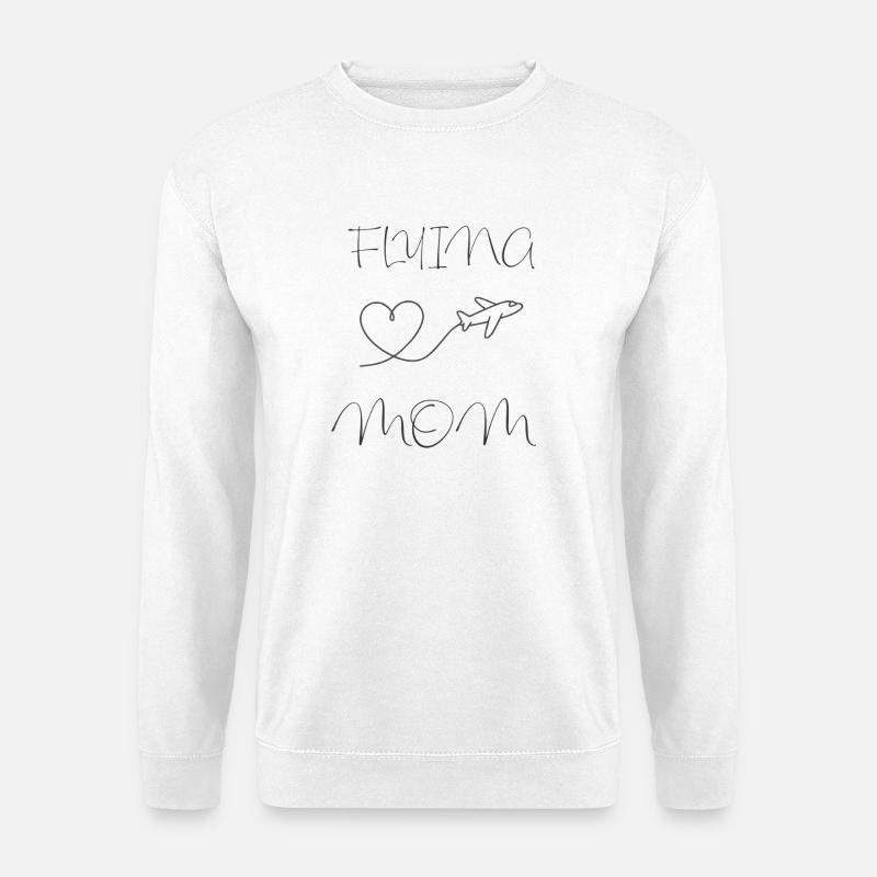 Flugbegleiter Mutter Geschenk  - Unisex Pullover - Weiß