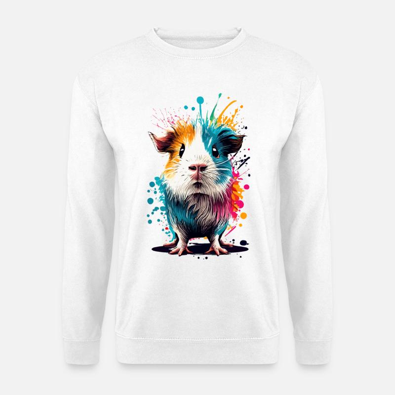 Cochon d’Inde - Mignon cochon d’Inde - Sweat-shirt Unisexe - blanc