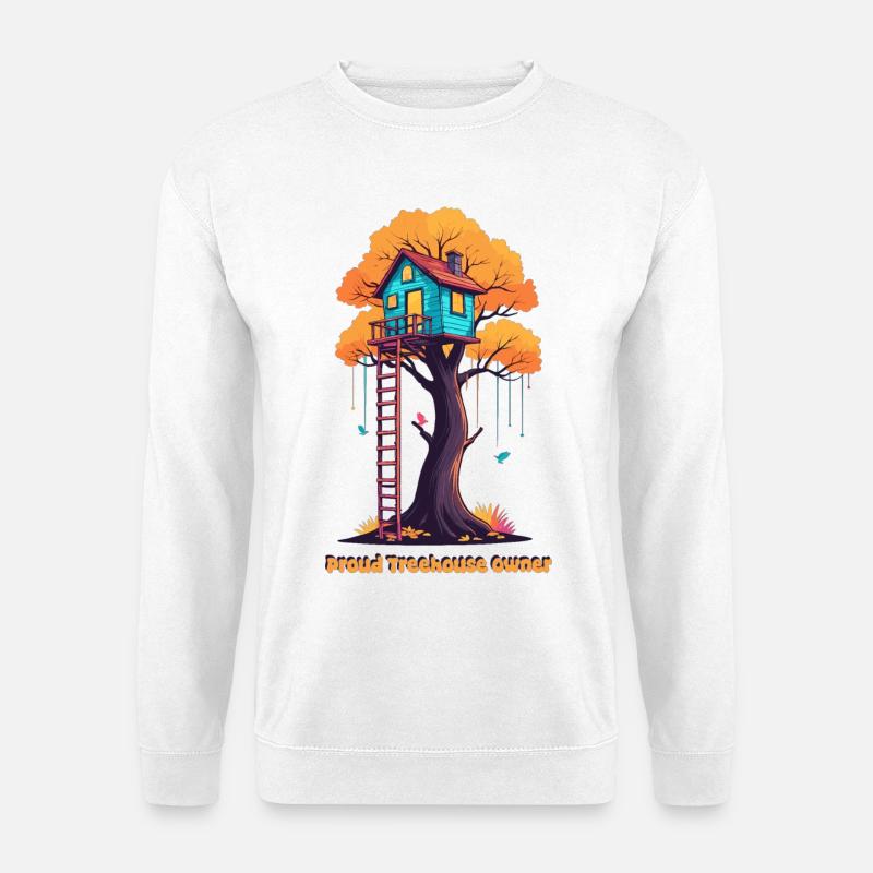 Stolzer Baumhaus Besitzer - Unisex Pullover - Weiß