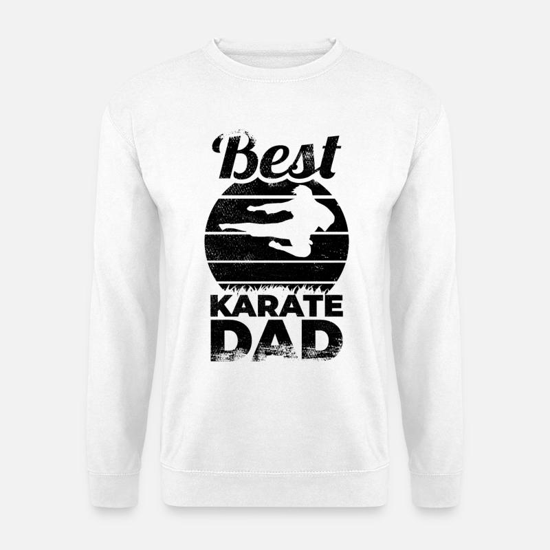 Karate Papa - Unisex Pullover - Weiß