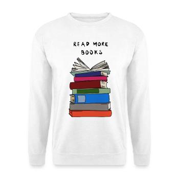 Lire la suite Livres - Bücherstapel - Sweat-shirt Unisexe - blanc - Devant