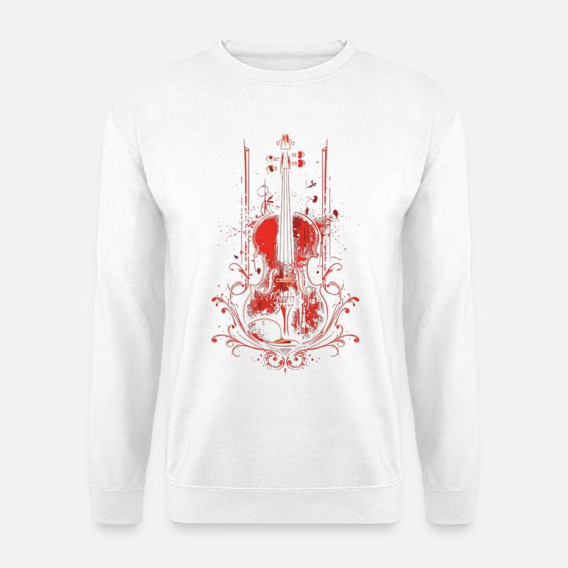Violine - Unisex Pullover - Weiß