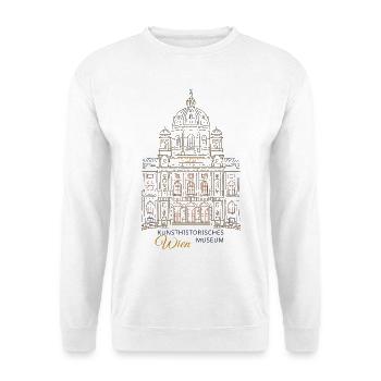 Vienna, Kunstmuseum KHM, Hand Drawing Austria - Unisex Sweatshirt - white - Front