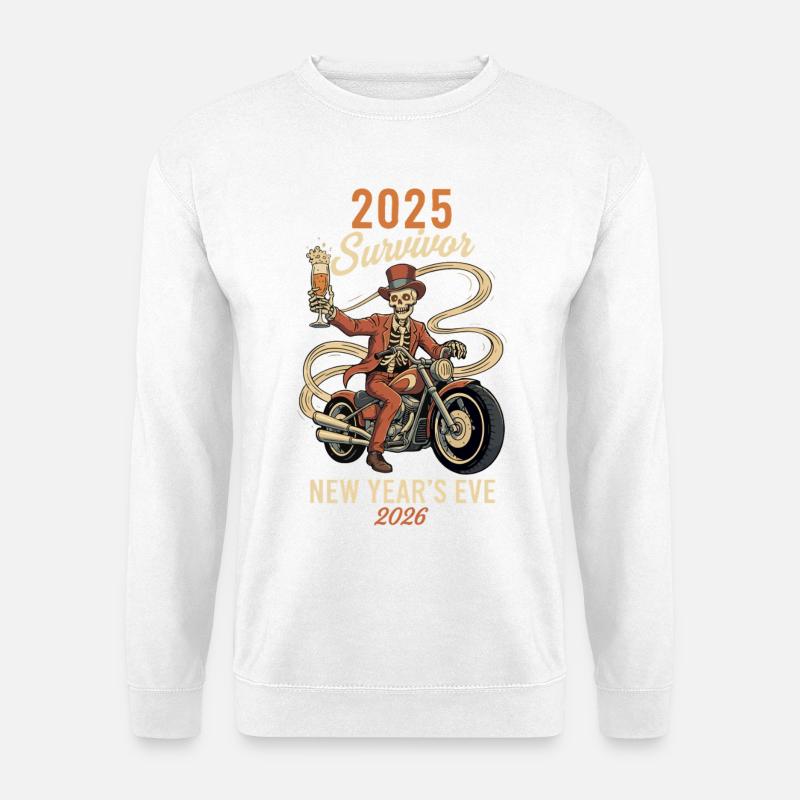 Silvester 2025 Survivor Silvester 2026 - Unisex Pullover - Weiß