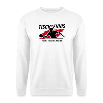 Tischtennis Fokus - Unisex Pullover - Weiß - Vorne
