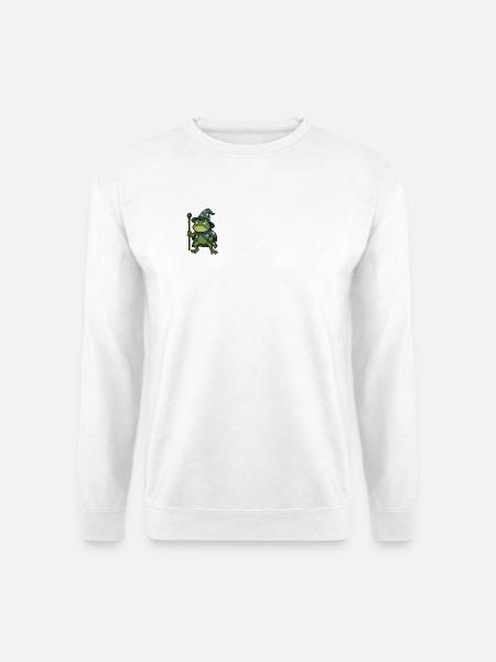 Zauberhafter Froggy Magier - Unisex Pullover - Weiß