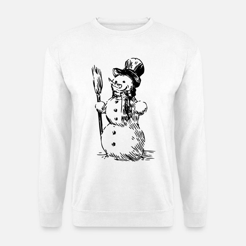 Schneemann - Unisex Pullover - Weiß